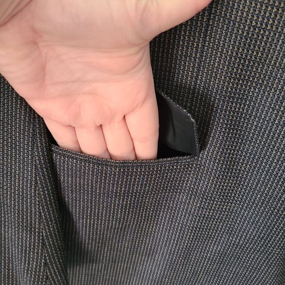 Joseph Abboud Nordstrom US Men's Size 42R Silk Wool Navy Sport Coat - Picture 4 of 14